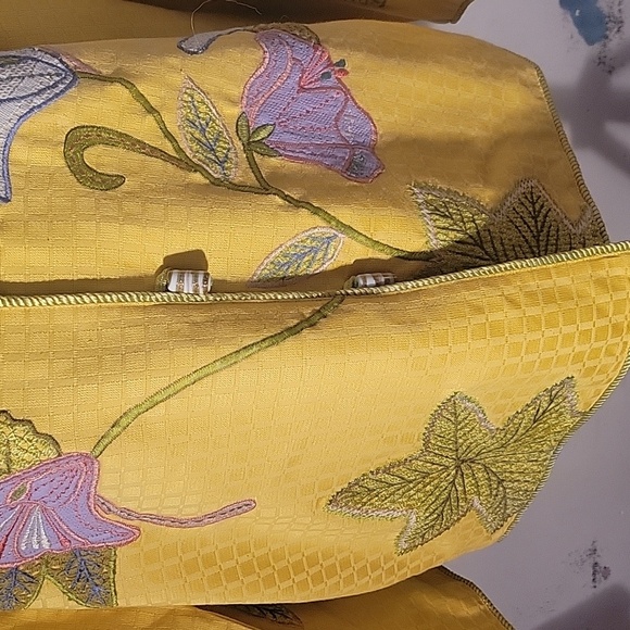 Wearable Art Indigo Moon Embroidered Asian Floral Jacket Size: S - Picture 3 of 11